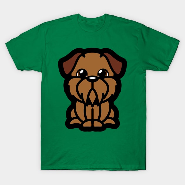 Brussels Griffon Tooniefied T-Shirt by Tooniefied